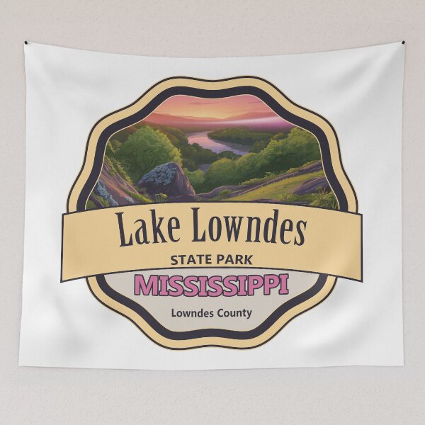 Item preview, Lake Lowndes State Park, Lowndes County, Mississippi designed and sold by Wanderful-roads.