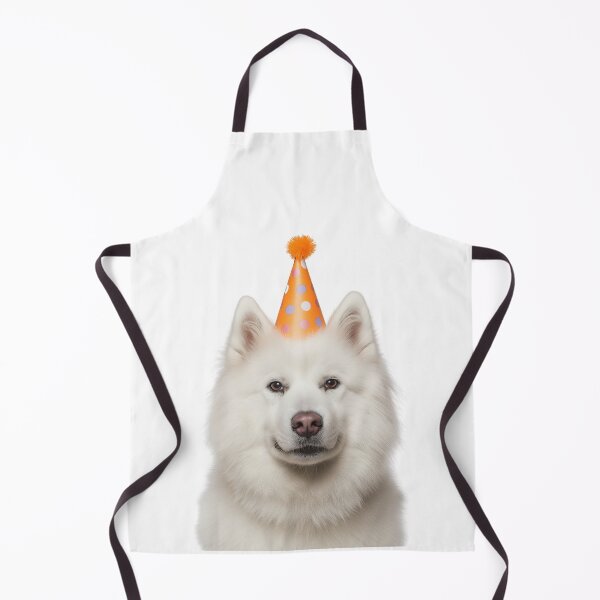 Item preview, Cute Samoyed dog with Party Hat Birthday Celebration designed and sold by LazyOwlStore.