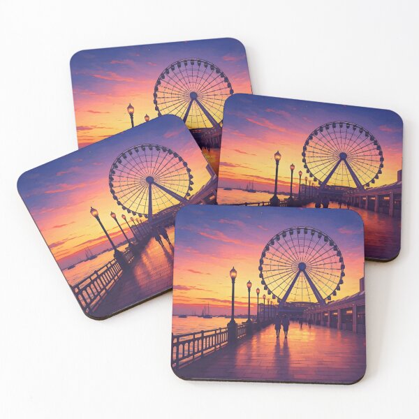 Item preview, Navy Pier, Chicago: Sunset Ferris Wheel Spectacle designed and sold by LSVart.