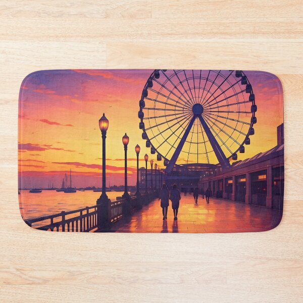 Item preview, Navy Pier, Chicago: Sunset Ferris Wheel Spectacle designed and sold by LSVart.