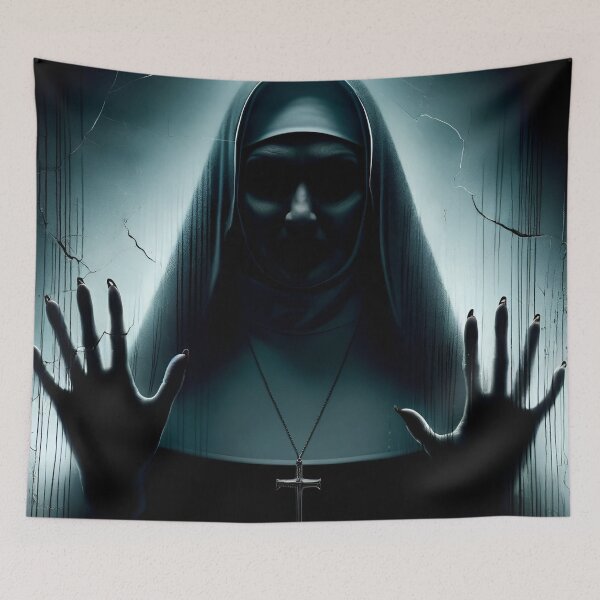 Item preview, Spooky Nun Silhouette – Creepy Gothic Horror Art designed and sold by clipify.