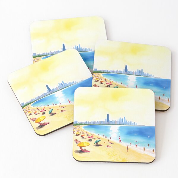 Item preview, South Beach, Chicago: Scorching Summer Day on Golden Sands designed and sold by LSVart.