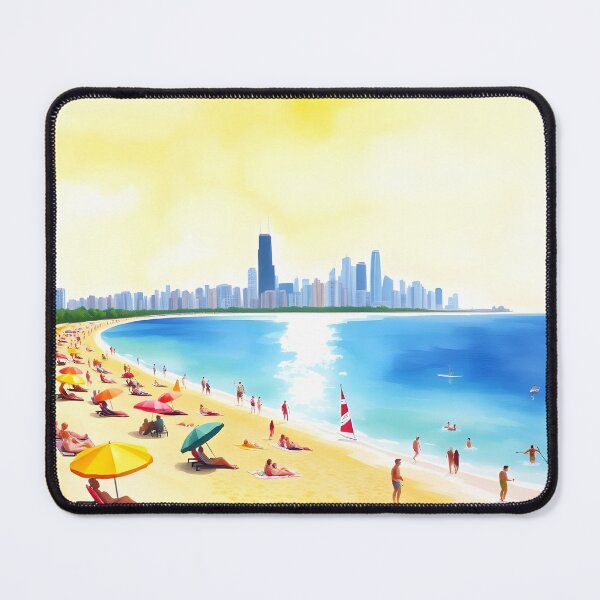 Item preview, South Beach, Chicago: Scorching Summer Day on Golden Sands designed and sold by LSVart.