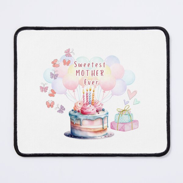 Item preview, Sweetest MOTHER Ever 3 - birthday cake, baloons,  pastel designed and sold by AlinaSCorner.