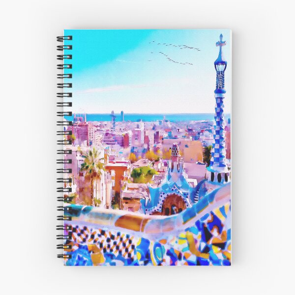 Item preview, Barcelona's Park Guell in Watercolor designed and sold by caracatita75.