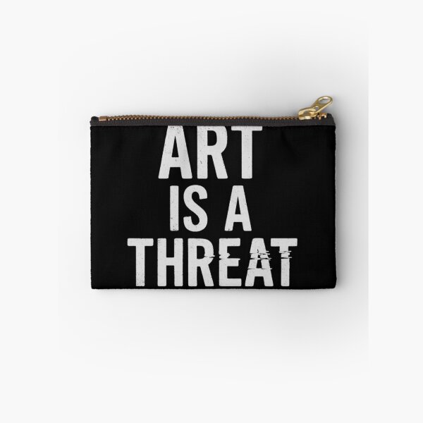 Item preview, ART IS A THREAT - light text version designed and sold by Counter Signal.