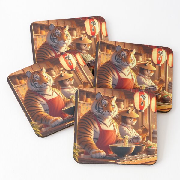 Item preview, Tigers Running a Ramen Food Stall designed and sold by nikkolaus.