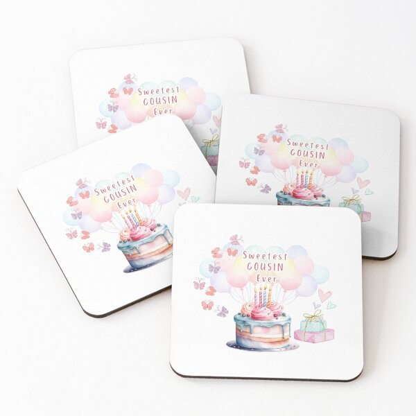 Item preview, Sweetest COUSIN Ever 3 - birthday cake, baloons,  pastel designed and sold by AlinaSCorner.