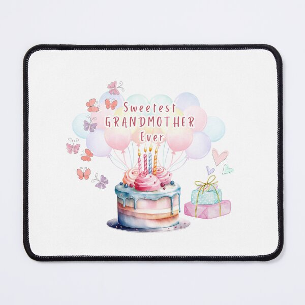 Item preview, Sweetest GRANDMOTHER Ever 3 - birthday cake, baloons, pastel designed and sold by AlinaSCorner.