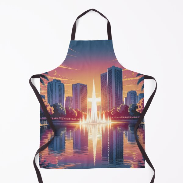 Item preview, Downtown Orlando: Sunset Reflections on Lake Eola designed and sold by LSVart.