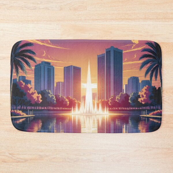 Item preview, Downtown Orlando: Sunset Reflections on Lake Eola designed and sold by LSVart.