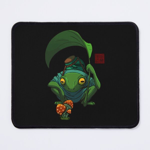 Item preview, A Frog And His Son Inspecting Mushroom Drawing designed and sold by csharon50.