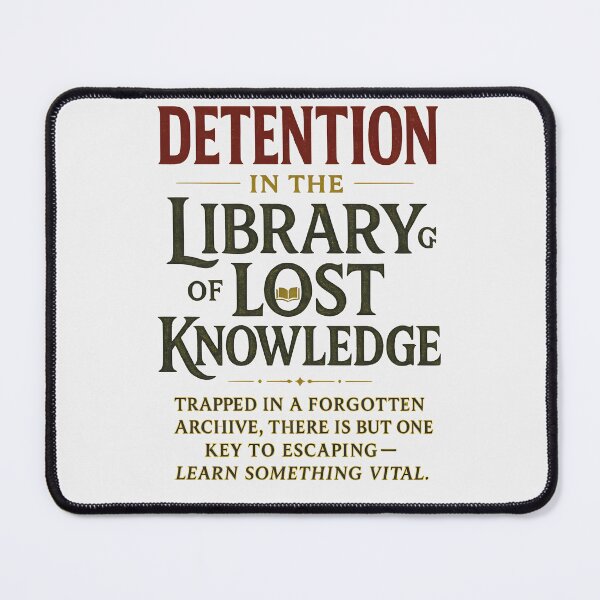 Item preview, Detention in the Library of Lost Knowledge designed and sold by Uglyandcute.