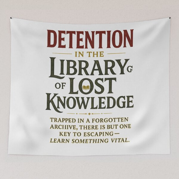 Item preview, Detention in the Library of Lost Knowledge designed and sold by Uglyandcute.
