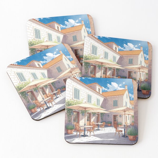 Item preview, Dubrovnik Old Town: Summer Café Charm designed and sold by LSVart.