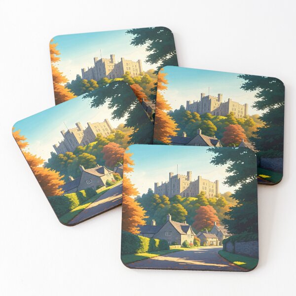 Item preview, Dunster Castle, Somerset: Hilltop Majesty Over the Village designed and sold by LSVart.