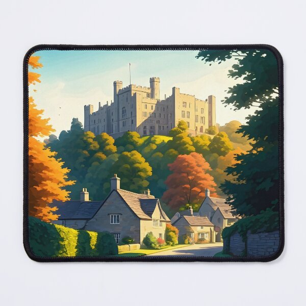 Item preview, Dunster Castle, Somerset: Hilltop Majesty Over the Village designed and sold by LSVart.