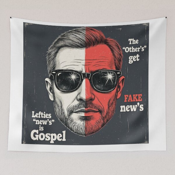 Item preview, Lefties "new's" is Gospel, while The "Others" Only Get the FAKE New's designed and sold by Huskyyy Designs.
