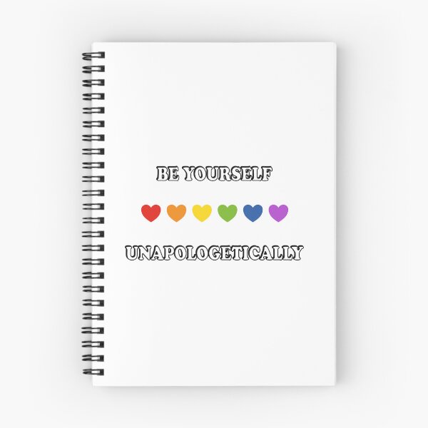 Item preview, Be yourself unapologetically LGBT Pride Month Rainbow Hearts designed and sold by Inspirationmotivation.