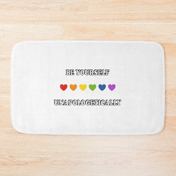 Item preview, Be yourself unapologetically LGBT Pride Month Rainbow Hearts designed and sold by Inspirationmotivation.