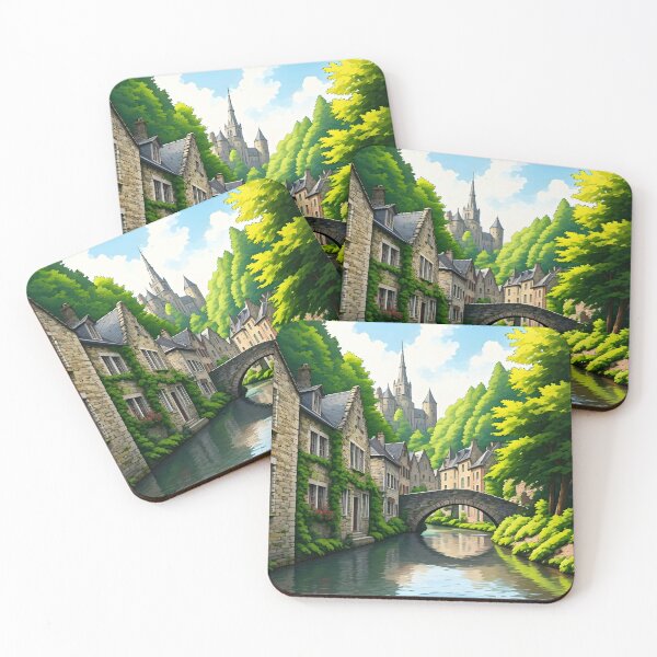 Item preview, Durbuy, Belgium: Charming Ivy-Draped Cobblestones designed and sold by LSVart.