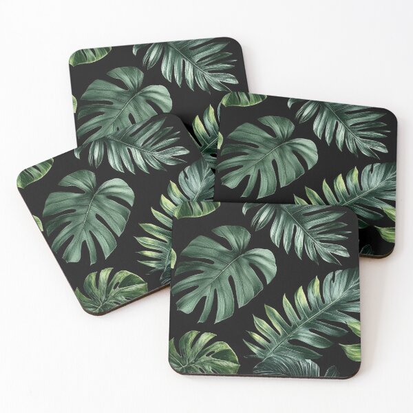 Item preview, Dark Tropical Leaf Pattern 2 designed and sold by SparroCreative.