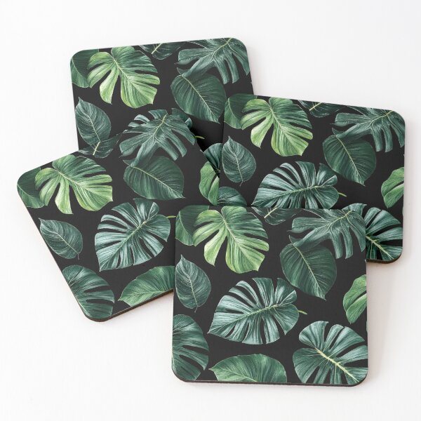 Item preview, Dark Tropical Leaf Pattern 3 designed and sold by SparroCreative.