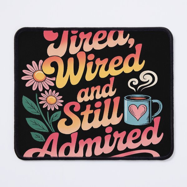 Item preview, Tired Wired Still Admired Funny designed and sold by MAKOPOKOShop.
