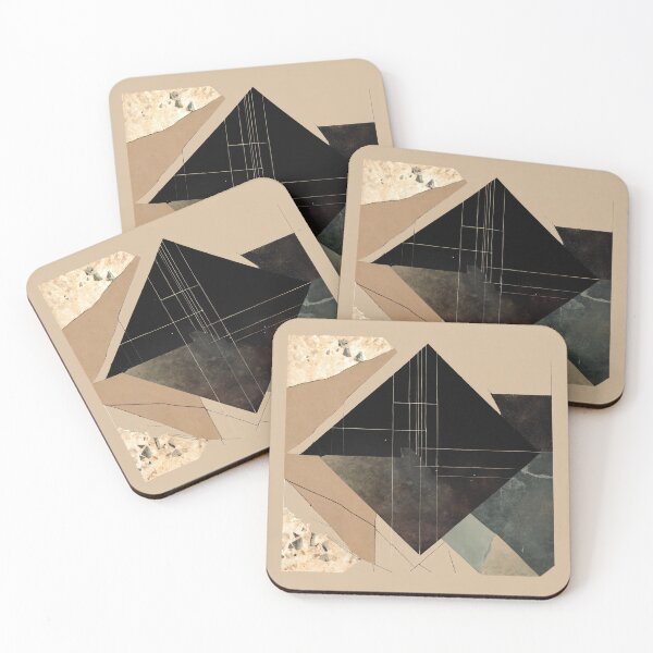 Item preview, Abstract Geometric Collage with Varied Textures designed and sold by love-it-buy-it.