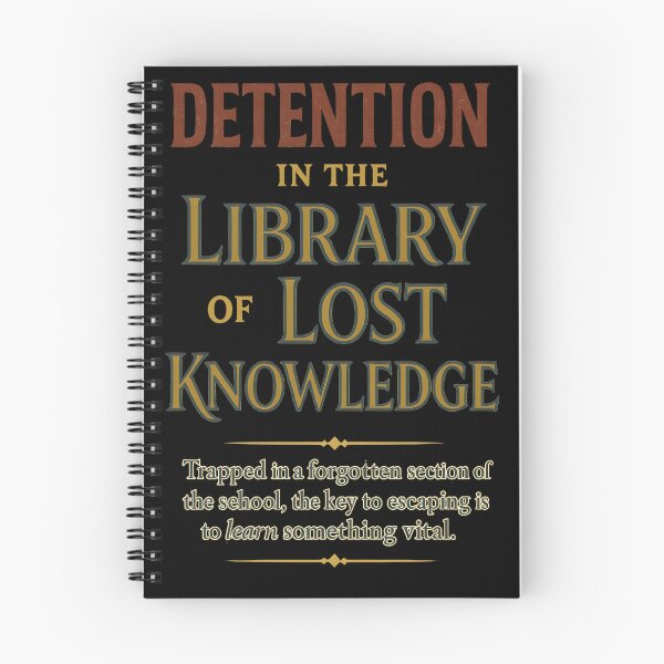 Item preview, Detention in the Library of Lost Knowledge designed and sold by Uglyandcute.