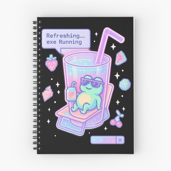 Item preview, Refreshing.exe Running – Pixel Smoothie Tee for Soft System Reboots designed and sold by Laugh & Rewind .