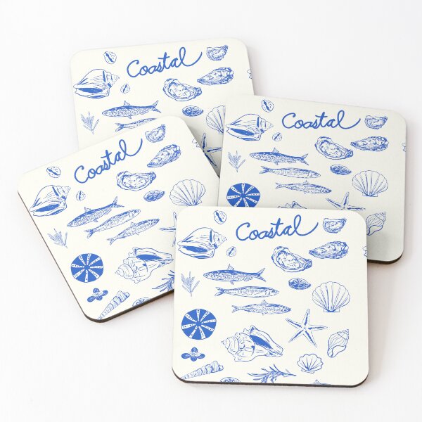 Item preview, Blue Coastal Escape Minimalist designed and sold by MaiZephyr.