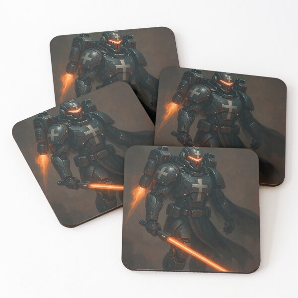 Item preview, Futuristic Crusader – Deus Vult in Cyberwar designed and sold by PixelForge.com.de.