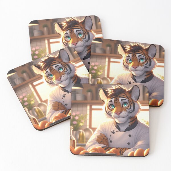 Item preview, Adorable Cute Tiger Chef designed and sold by nikkolaus.