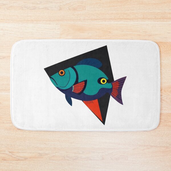 Item preview, Colorful Geometric Fish Illustration designed and sold by TwoDotsStudio.