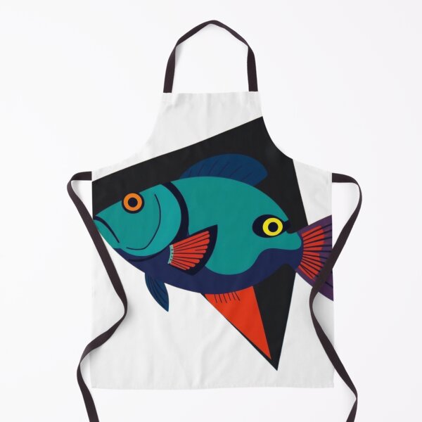 Item preview, Colorful Geometric Fish Illustration designed and sold by TwoDotsStudio.