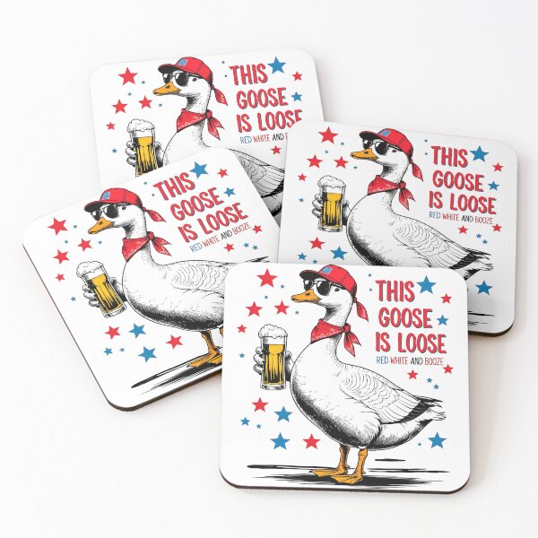 Item preview, This Goose Is Loose: Red, White, and Booze Patriotic Party Animal designed and sold by Frame of Mind .
