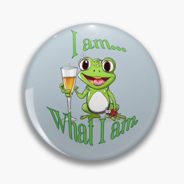 Item preview, I Am What I Am Frog - Funny Self Acceptance Design 1 designed and sold by PathPeek.
