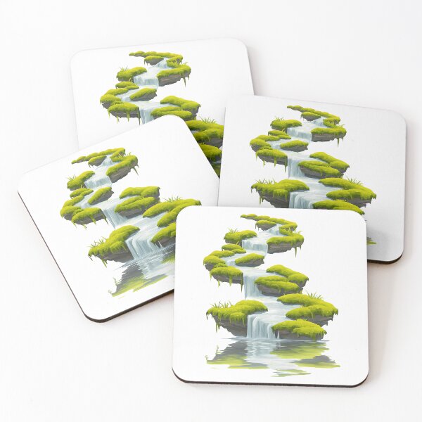 Item preview, Beautiful Waterfall with Mossy Rocks designed and sold by Creative Dev.