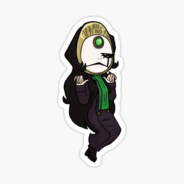 Item preview, Junko Kurosu (Masked) chibi sticker designed and sold by IvoryProwler.