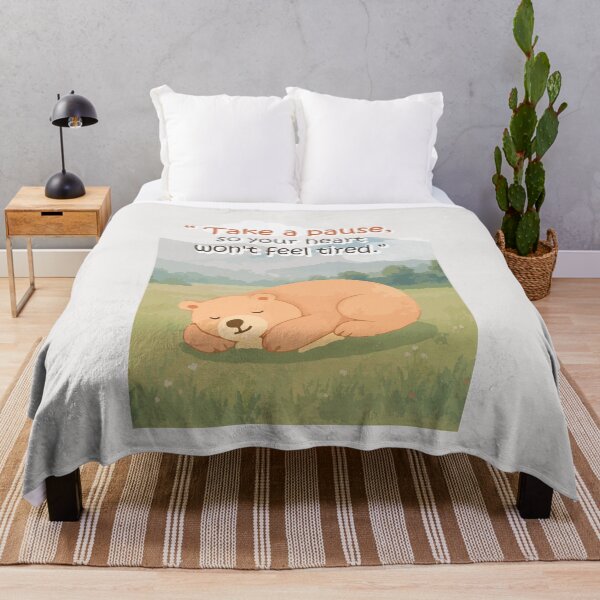 Item preview, Quotes18_Take a pause, so your heart won't feel tred. designed and sold by Cushy Digital.