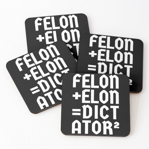 Item preview, Felon+Elon, Anti-Trump, Anti-Musk designed and sold by Deranged Orange.