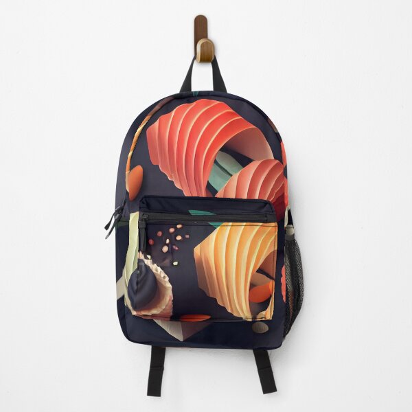 Item preview, Modern Minimalist Sushi Platter Dark Aesthetic Food Art designed and sold by ShadowAndSlate.