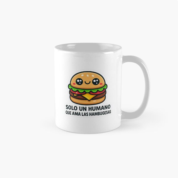Item preview, Solo un Humano que Ama los Hambugesas – Diseño Divertido Kawaii designed and sold by SoftEmotion.