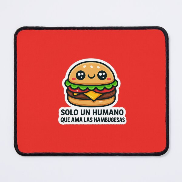 Item preview, Solo un Humano que Ama los Hambugesas – Diseño Divertido Kawaii designed and sold by SoftEmotion.
