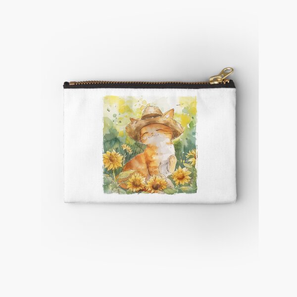 Item preview, Joyful Summer Cat in Watercolours designed and sold by Line-Creations.
