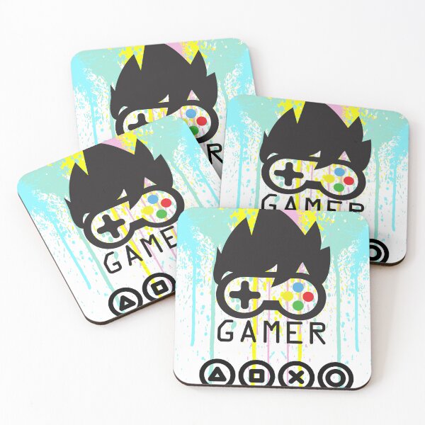 Item preview, Gamer Boy – Color Pop Face Art with Bold Gamer Text designed and sold by Cuddle Cloud Creations .