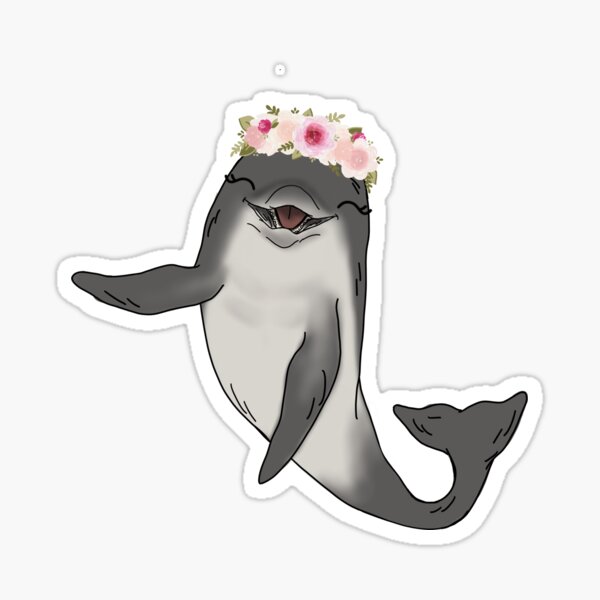 Sticker Delphin Redbubble