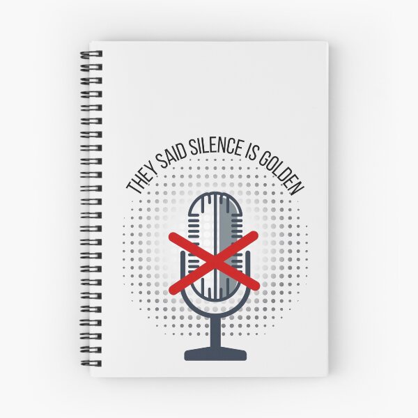 Item preview, They Said Silence Is Golden - Microphone Off designed and sold by designerka.
