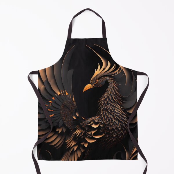 Item preview, Golden Phoenix Rising 3D Paper Art Mythical Bird Fire Design designed and sold by ShadowAndSlate.
